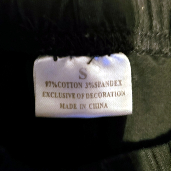 3 piece Cheetah Long Sleeve Top black leggings patches Red Suede jacket … - Picture 7 of 11